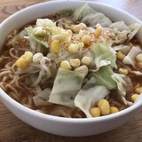 インスタントラーメンで、簡単チゲラーメン